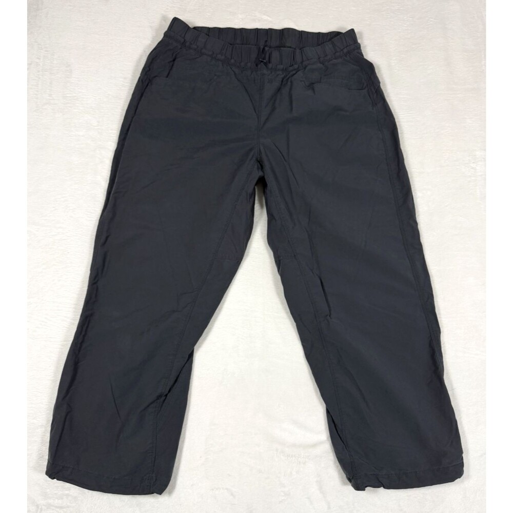 Mountain Hardwear Wondervalley Pants Womens L Gray Cropped Rock Climbing Hiking